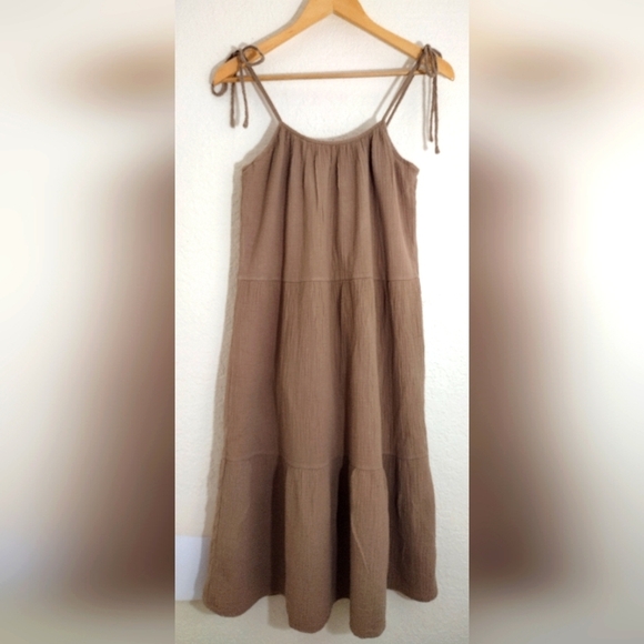 BECASA Tan Maxi Dress - Picture 2 of 7